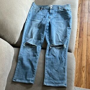 PAIGE Jeans Brigitte Boyfriend Skinny Transcend Vintage Size 32 NWT